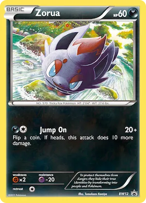 Zorua #BW12 – Black and White Promos