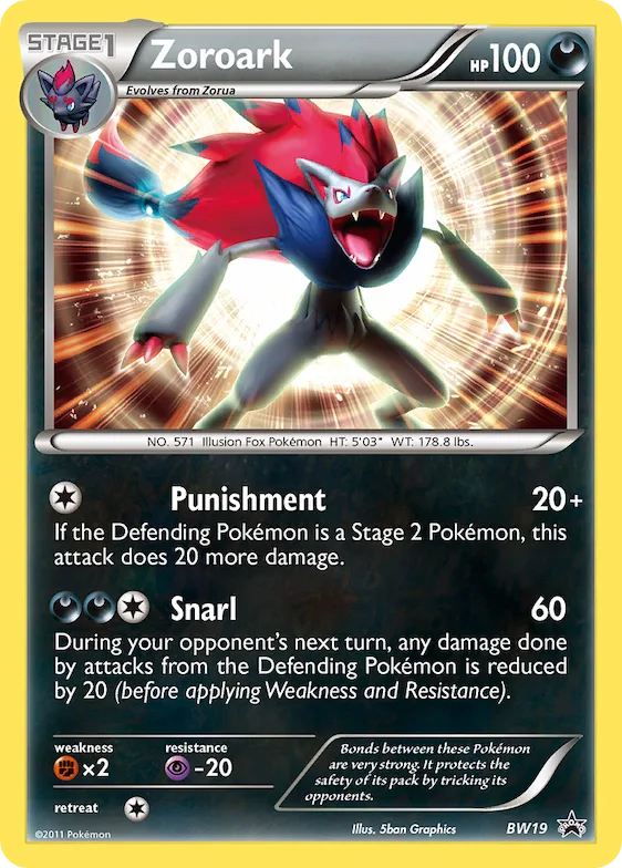 Zoroark #BW19 – Black and White Promos