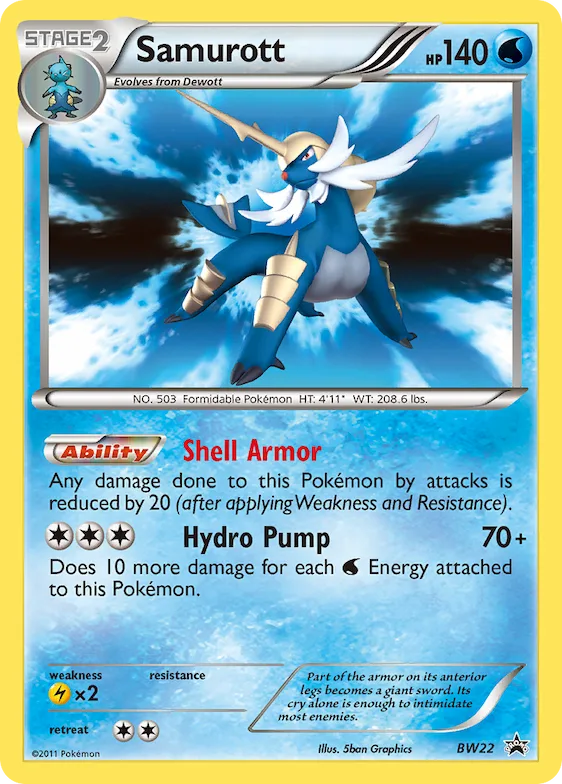 Samurott #BW22 – Black and White Promos