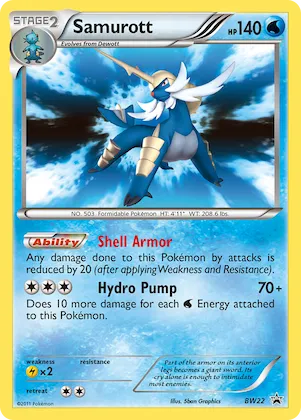 Samurott #BW22 – Black and White Promos
