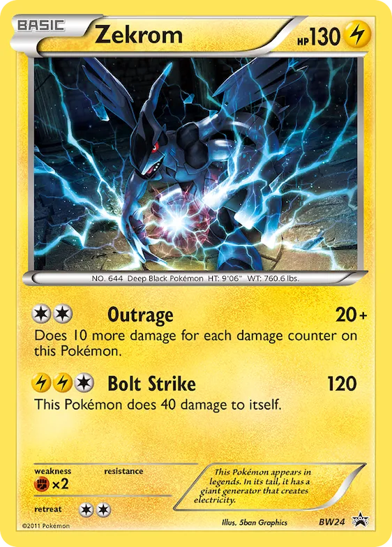 Zekrom #BW24 – Black and White Promos