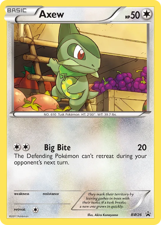 Axew #BW26 – Black and White Promos