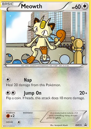Meowth Nr. BW35 – SW Promokarten