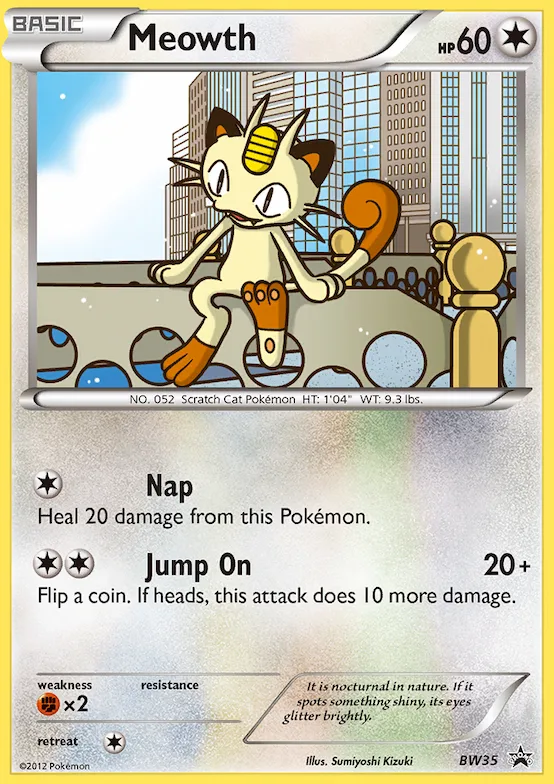 Meowth #BW35 – Black and White Promos