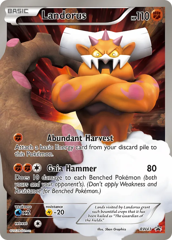 Landorus #BW43 – Black and White Promos