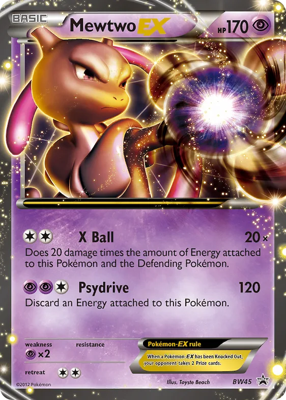 Mewtwo-EX #BW45 – Black and White Promos