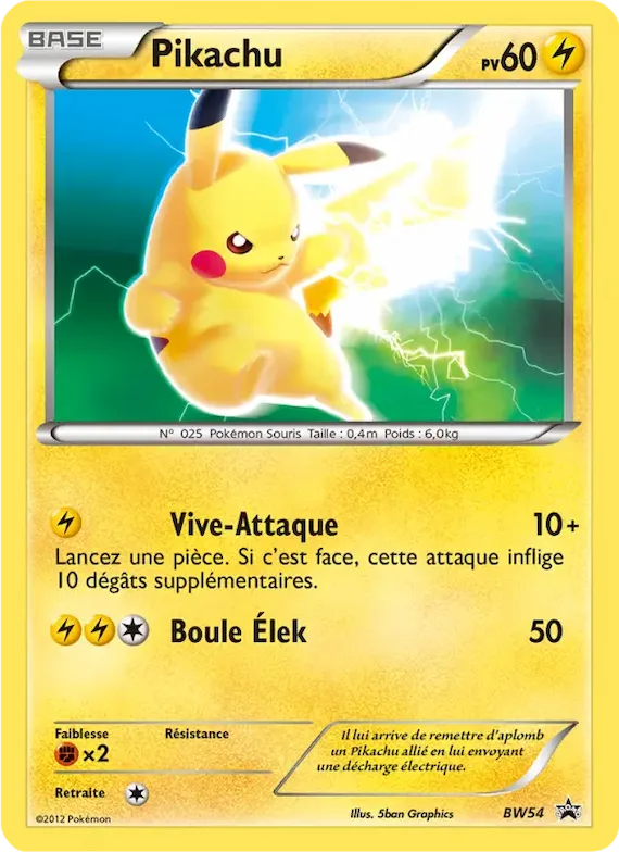 Pikachu BW54 – Promo BW