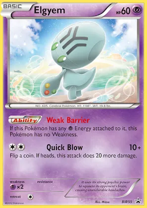 Elgyem #BW55 – Black and White Promos