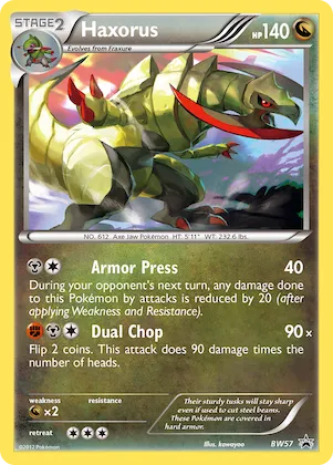 Haxorus #BW57 – Black and White Promos