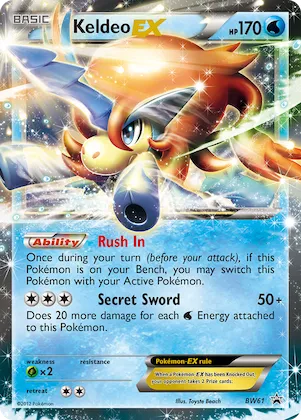 Keldeo-EX #BW61 – Black and White Promos