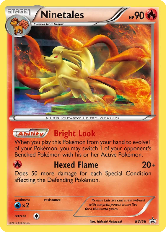 Ninetales #BW66 – Black and White Promos