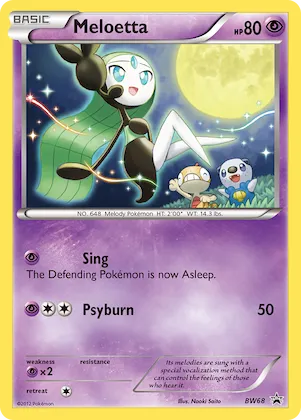 Meloetta Nr. BW68 – SW Promokarten