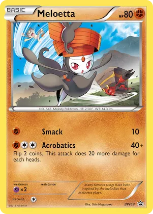 Meloetta Nr. BW69 – SW Promokarten