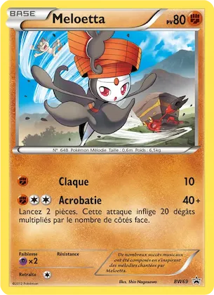 Meloetta n° BW69 – Promo BW