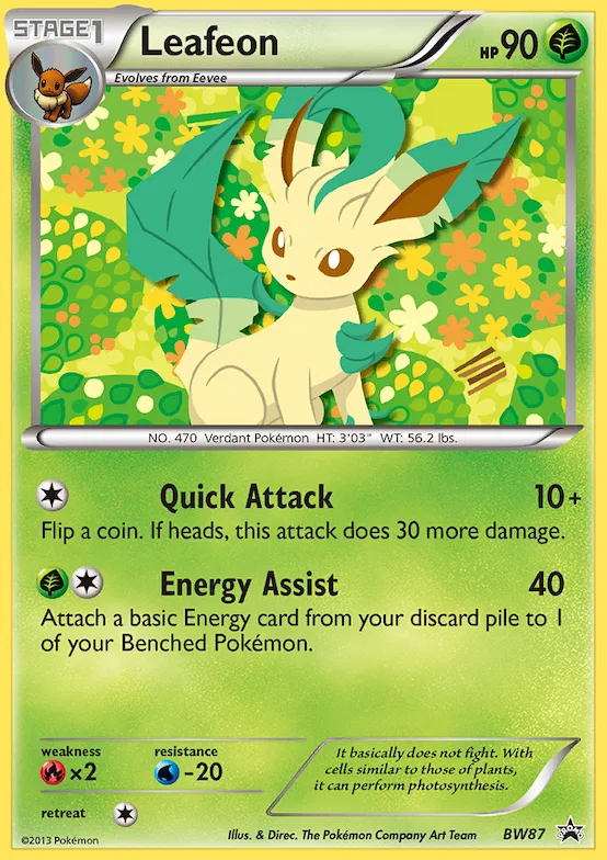 Leafeon #BW87 – Black and White Promos