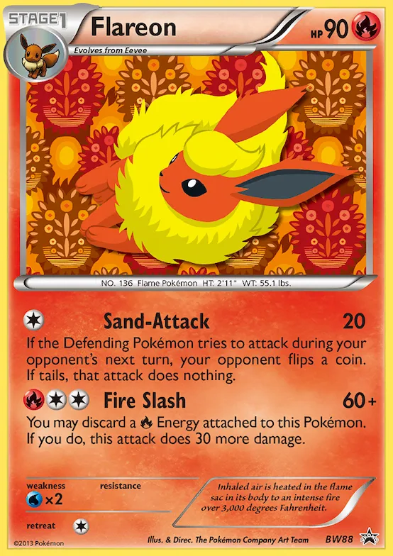 Flareon #BW88 – Black and White Promos
