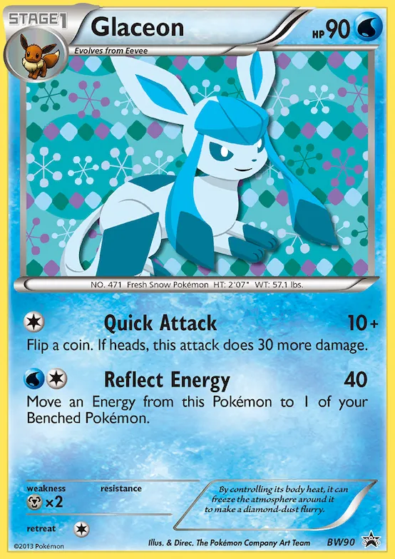 Glaceon #BW90 – Black and White Promos