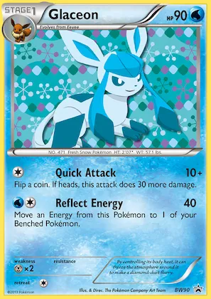 Glaceon #BW90 – Black and White Promos