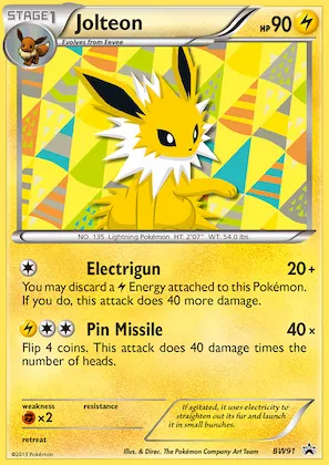 Jolteon #BW91 – Black and White Promos
