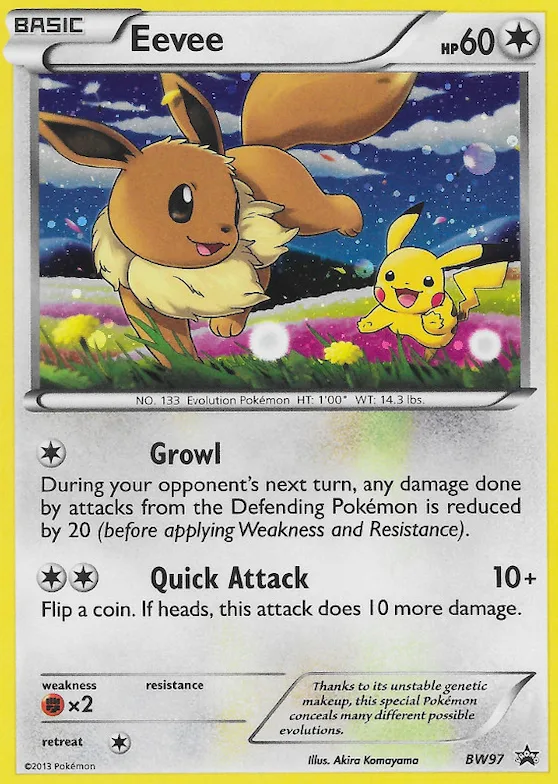 Eevee #BW97 – Black and White Promos