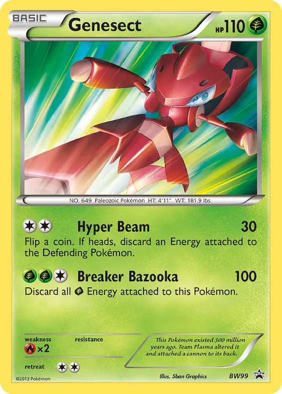 Genesect #BW99 – Black and White Promos