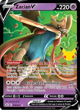 Zacian V 16 – Celebraciones