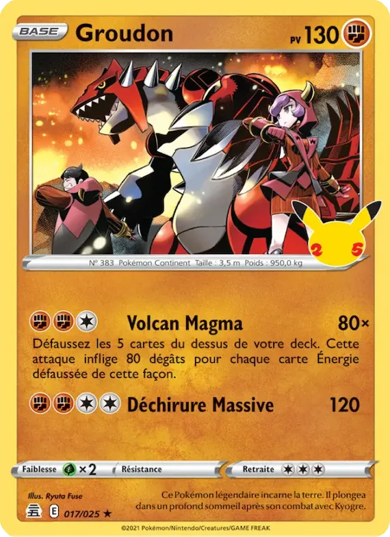 Groudon 17 – Célébrations