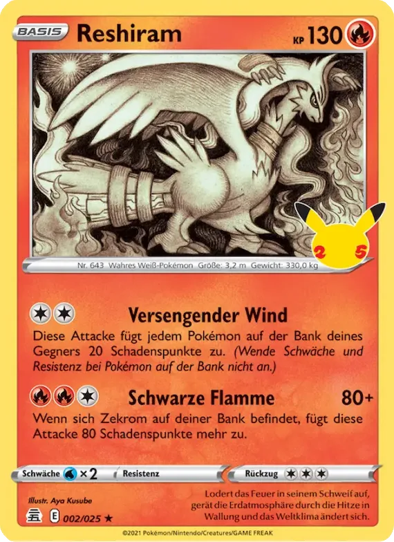 Reshiram 2 – Celebrations