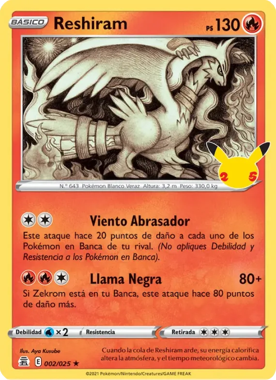 Reshiram 2 – Celebraciones