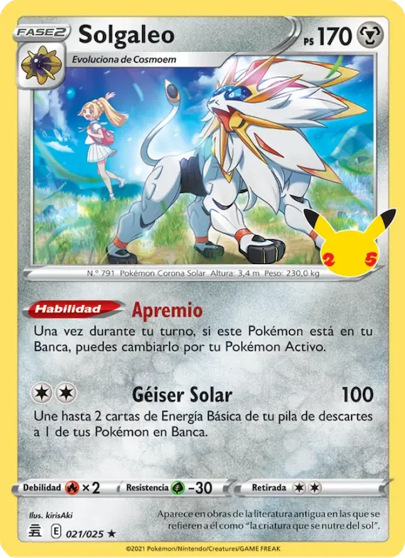 Solgaleo 21 – Celebraciones