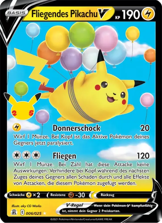 Fliegendes Pikachu V 6 – Celebrations