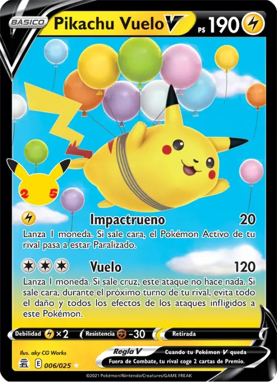 Pikachu Vuelo V 6 – Celebraciones