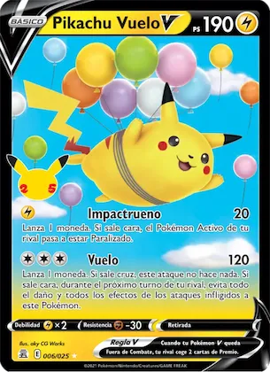 Pikachu Vuelo V 6 – Celebraciones
