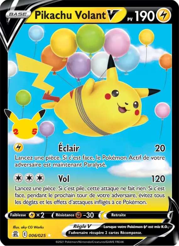 Pikachu Volant V 6 – Célébrations