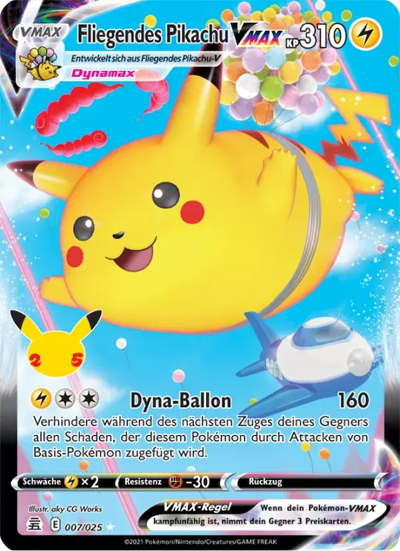 Fliegendes Pikachu VMAX 7 – Celebrations