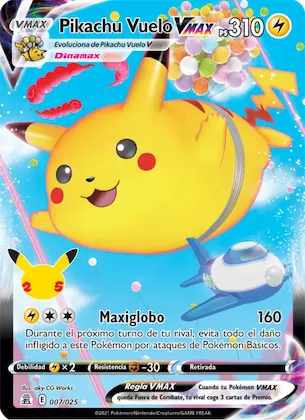 Pikachu Vuelo VMAX 7 – Celebraciones