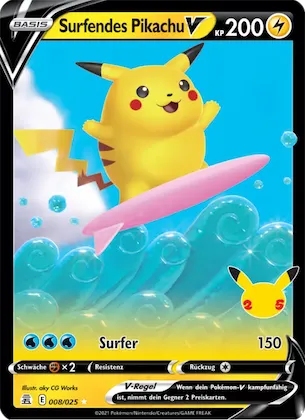 Surfendes Pikachu V 8 – Celebrations
