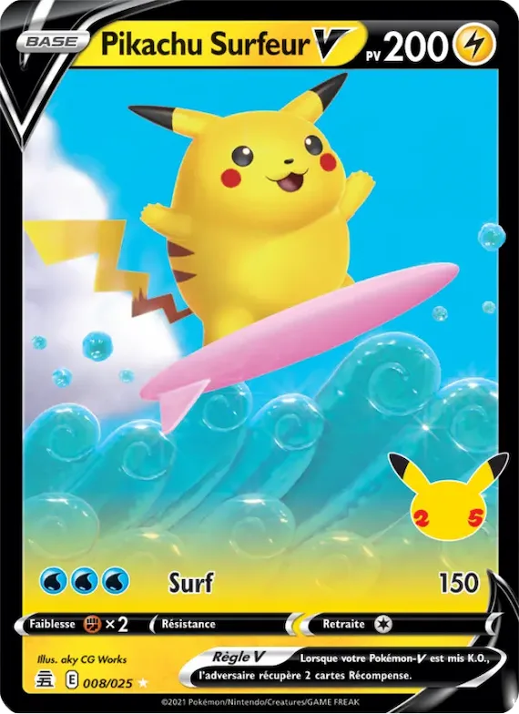 Pikachu Surfeur V 8 – Célébrations