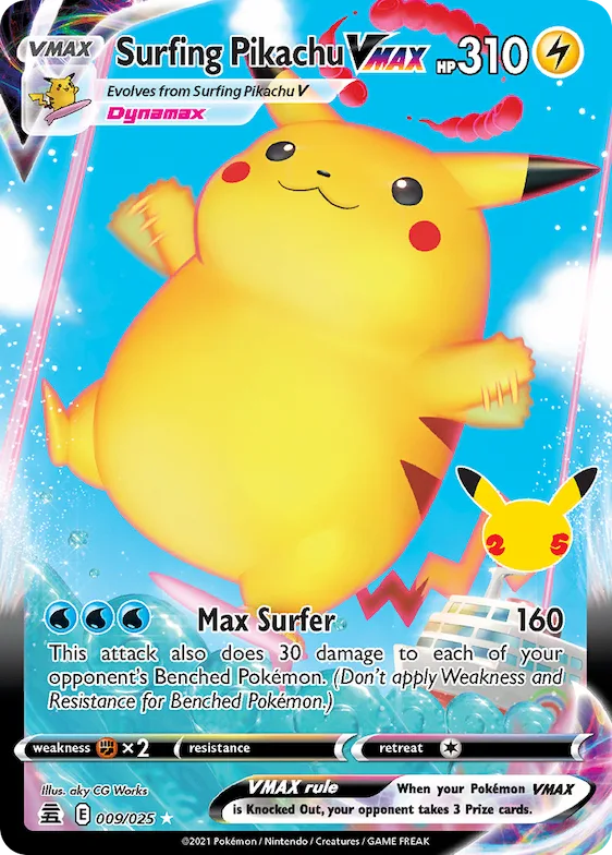 Surfing Pikachu VMAX #9 – Celebrations