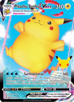 Pikachu Surfeur VMAX 9 – Célébrations