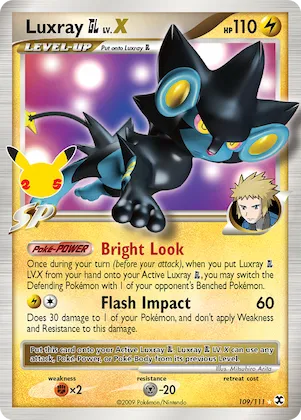 Luxray GL LV.X #109 – Celebrations: Classic Collection