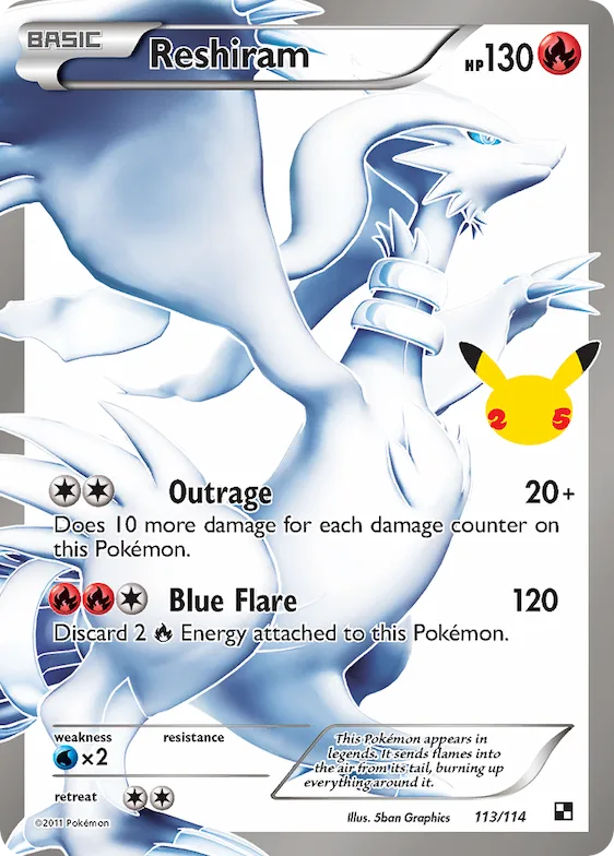Reshiram #113 – Celebrations: Classic Collection