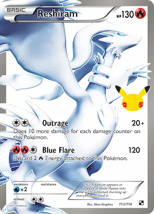 Reshiram #113 – Celebrations: Classic Collection