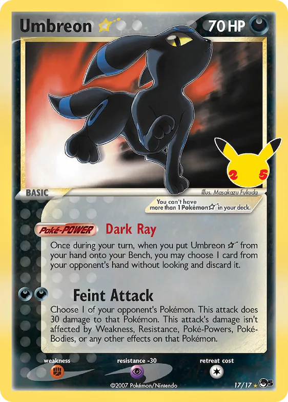 Umbreon ★ #17 – Celebrations: Classic Collection