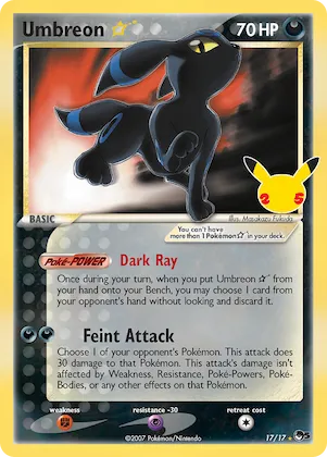 Umbreon ★ #17 – Celebrations: Classic Collection
