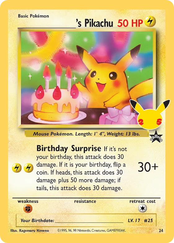 _____'s Pikachu #24 – Celebrations: Classic Collection