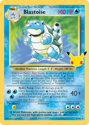 Blastoise #2 – Celebrations: Classic Collection