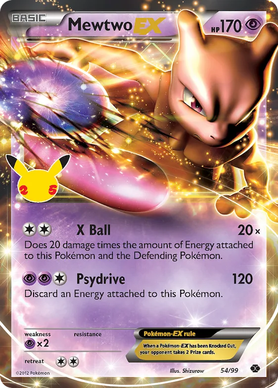 Mewtwo-EX #54 – Celebrations: Classic Collection