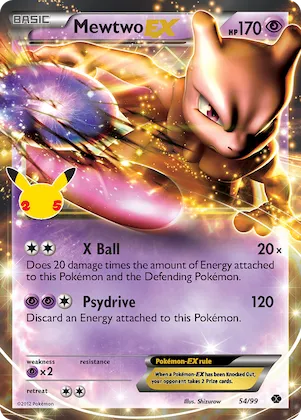 Mewtwo-EX #54 – Celebrations: Classic Collection