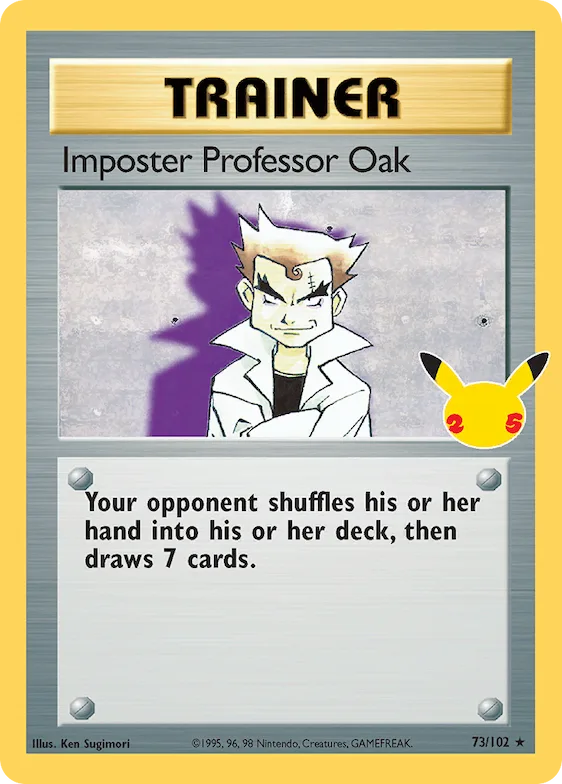 Imposter Professor Oak #73 – Celebrations: Classic Collection